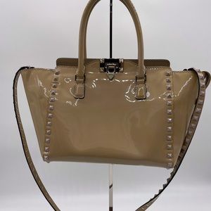 Valentino Rockstud Patent Two Way Bag